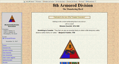 Desktop Screenshot of 8th-armored.org